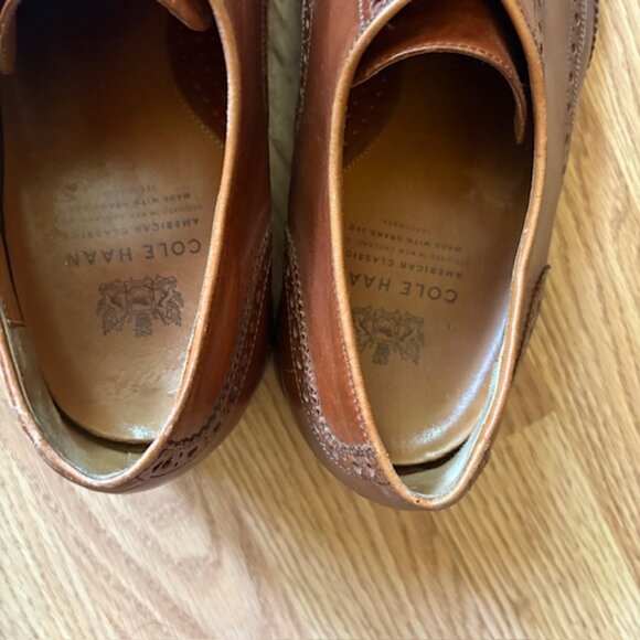 Cole Haan Wingtip Oxfords – Men’s Size 10D – Brown – Style C29551